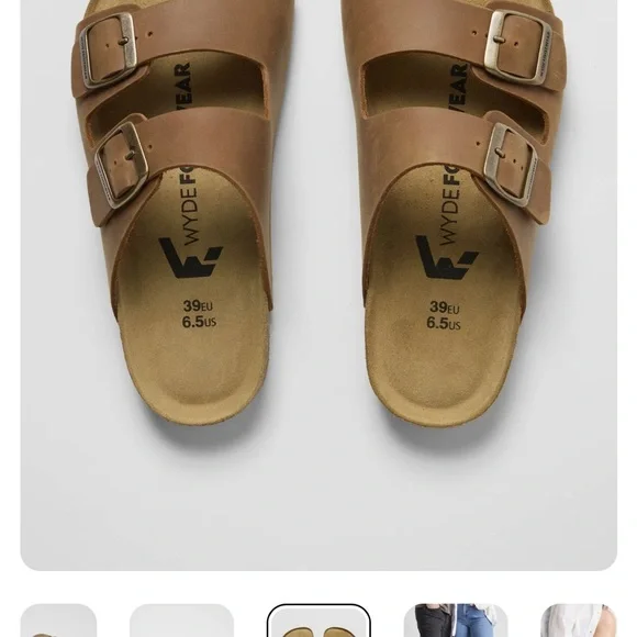 Wyde Footwear Maia Brown Buckle Sandals - EU 46 US 12 - Picture 8 of 16